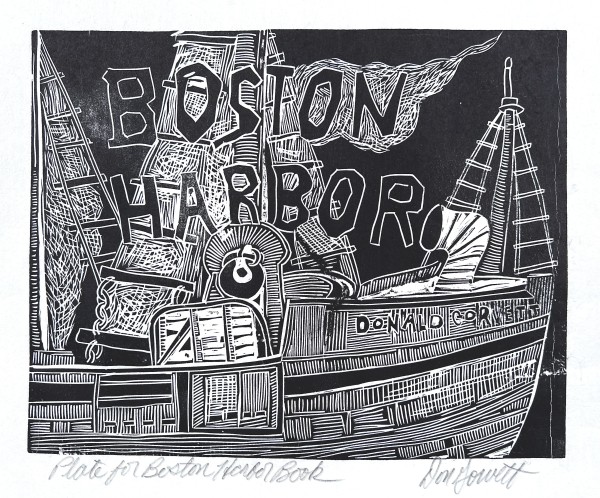 Boston Habor, Plate for Book #2 by Don Gorvett
