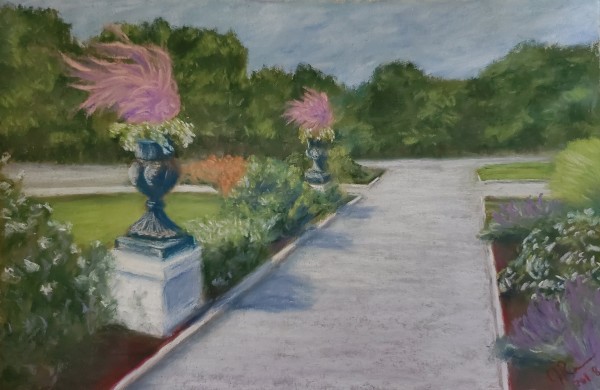 Urns at Highland Park, Pittsburgh by Joann Renner