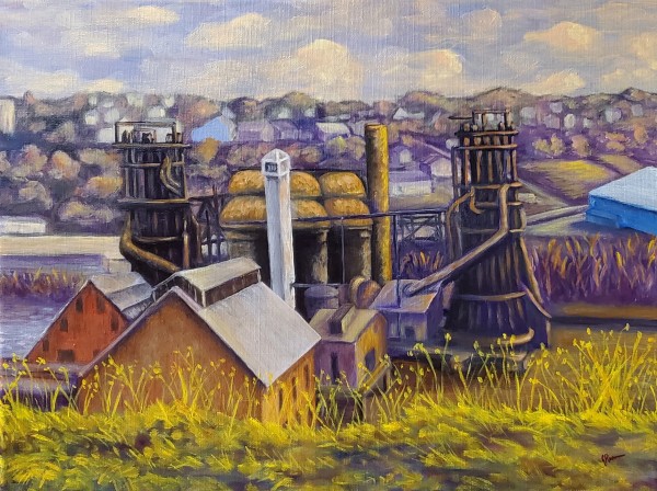 Historic Carrie Furnace from Agnes St. in Rankin PA by Joann Renner