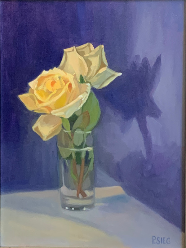 Yellow Roses and a Purple Shadow by Patrick Sieg