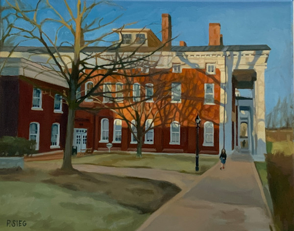 Warm Winter Light, Newcomb Hall by Patrick Sieg
