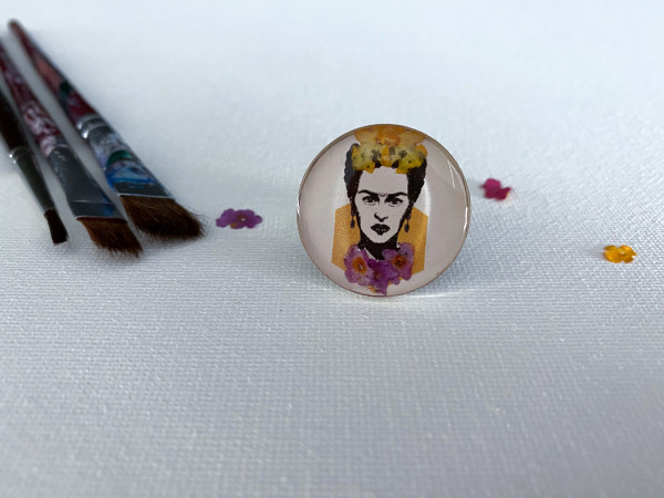 'Frida Kahlo Inspired' Flower Resin Ring