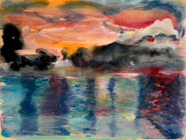 Experimental Red Sun by Stephanie Fuller (Stephanie Burns)