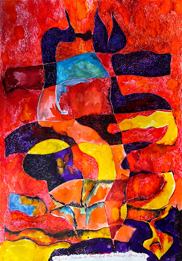 Tribute to Mona, and the orange House, Zari Harat by Zari Harat, Image 1.