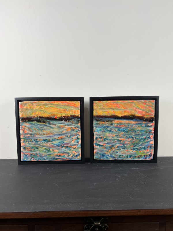 Noise Across the Lake (Diptych) by PS Nelson