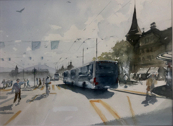 Buss Stop by Ian Clements, Image 1.
