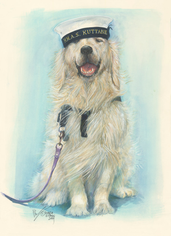 PTSD Assistance Dog, H.M.A.S. Kuttabul, Royal Australian Navy by Victoria Kitanov