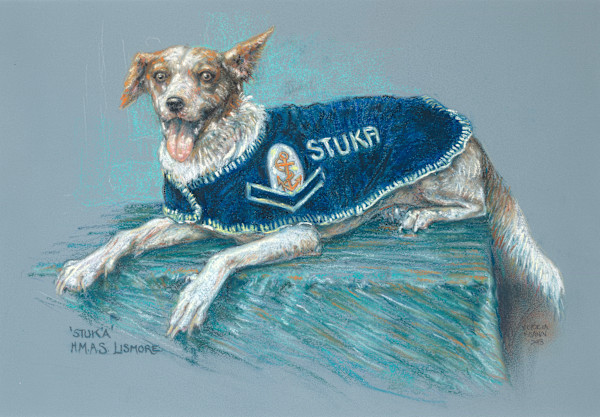 HMAS Lismore Mascot: Leading Seaman 'Stuka' (c. 1942) by Victoria Kitanov