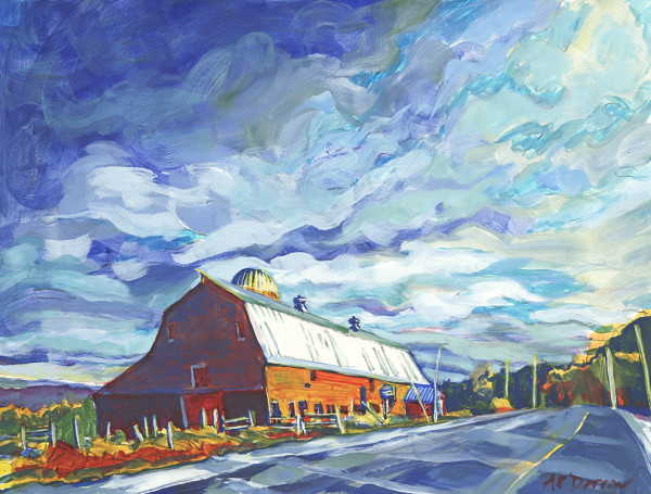 Dairy Barn, Route 7 by Alison P Darrow