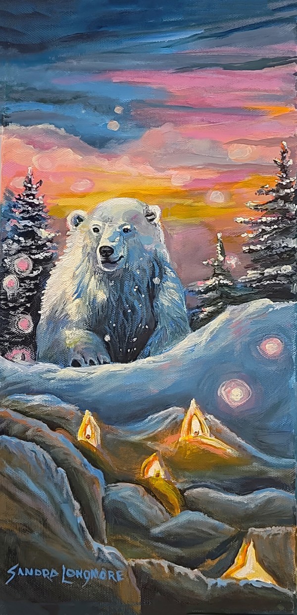 Polar Bear Guardian of Twilight magic by Sandra Longmore
