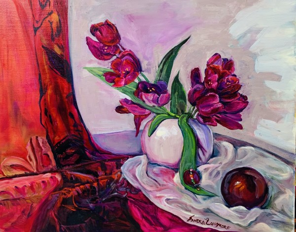 Harmony in Red  (tulips) by Sandra Longmore