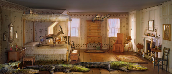 New England Bedroom, c. 1750-1850 by LISA  A.  FRANK
