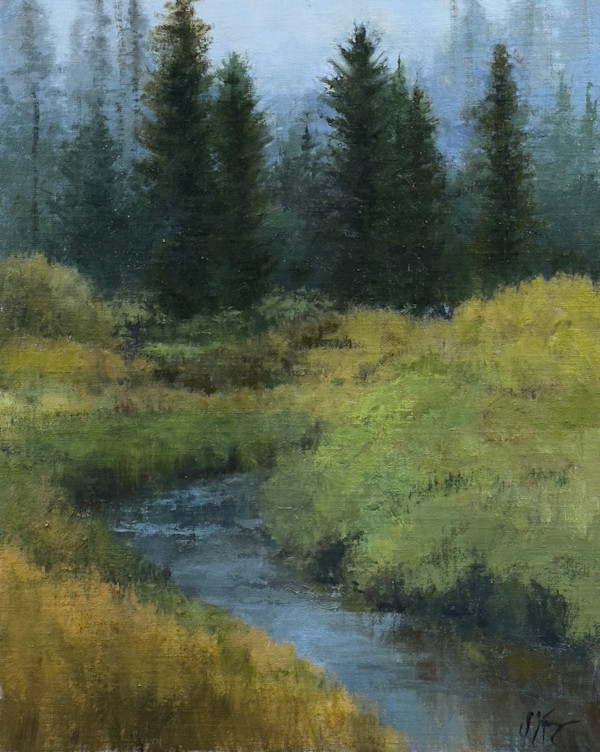 Morning Meadow Stream by Shanna Kunz