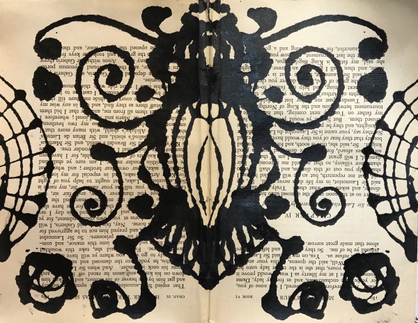 Rorschach: Beetle & Flowers by Steffanie Lorig
