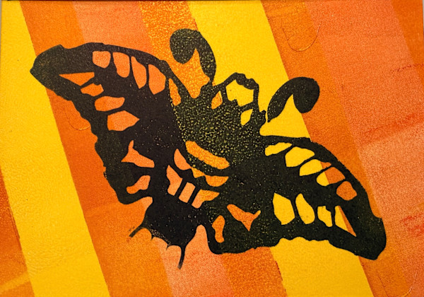 Letterpress Moth by SteffanieLorig.com, Image 1.