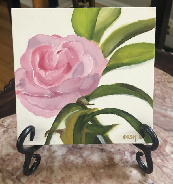 Pink Rose by Carolyn Kleinberger 