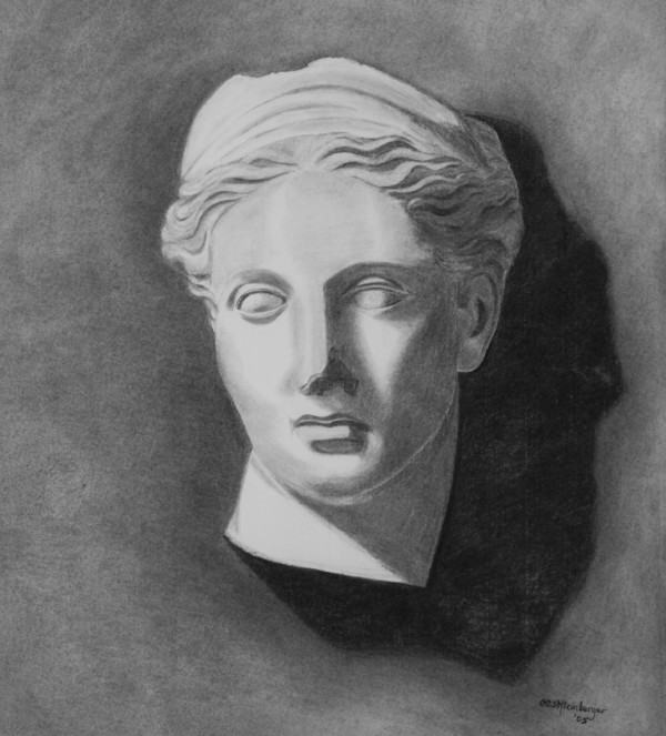 Bust of Diana by Carolyn Kleinberger 
