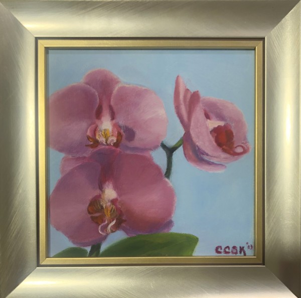 Pink Orchids by Carolyn Kleinberger 