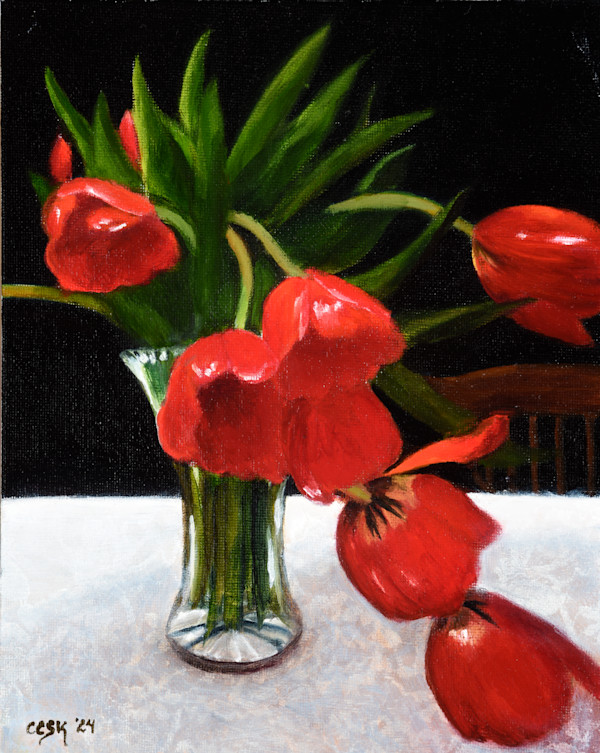 Cascading Tulips by Carolyn Kleinberger