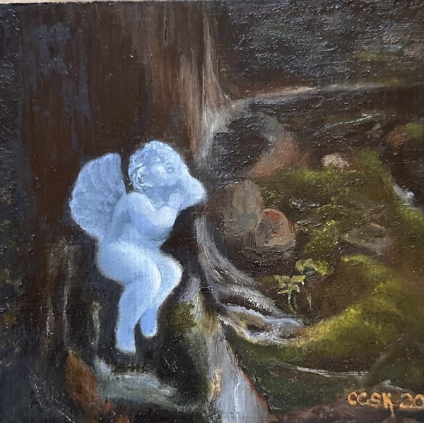 Angel in Jan's Garden by Carolyn Kleinberger