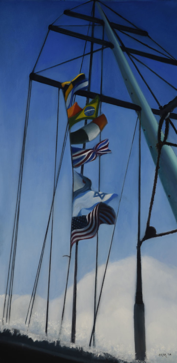 Sea Flags In Annapolis by Carolyn Kleinberger 