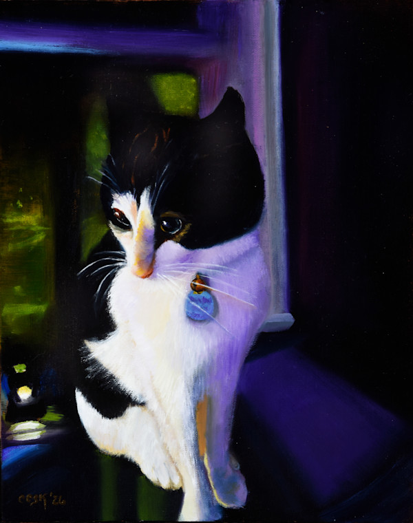 Striking Feline Pose by Carolyn Kleinberger, Image 1.