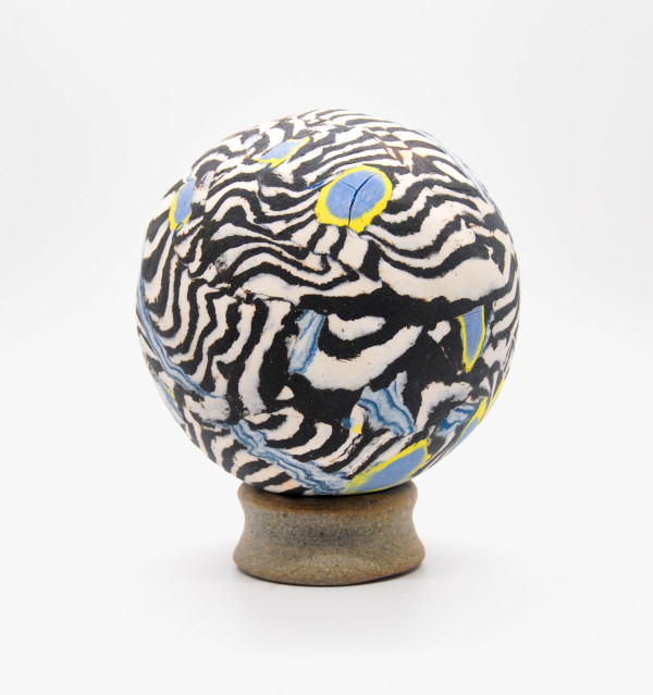 Zebra Sphere by Karen Kuo