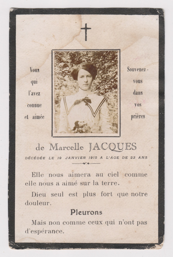 Funeral Card by Unknown, France