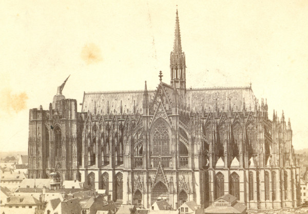 Cologne Cathedral under Construction by Unknown