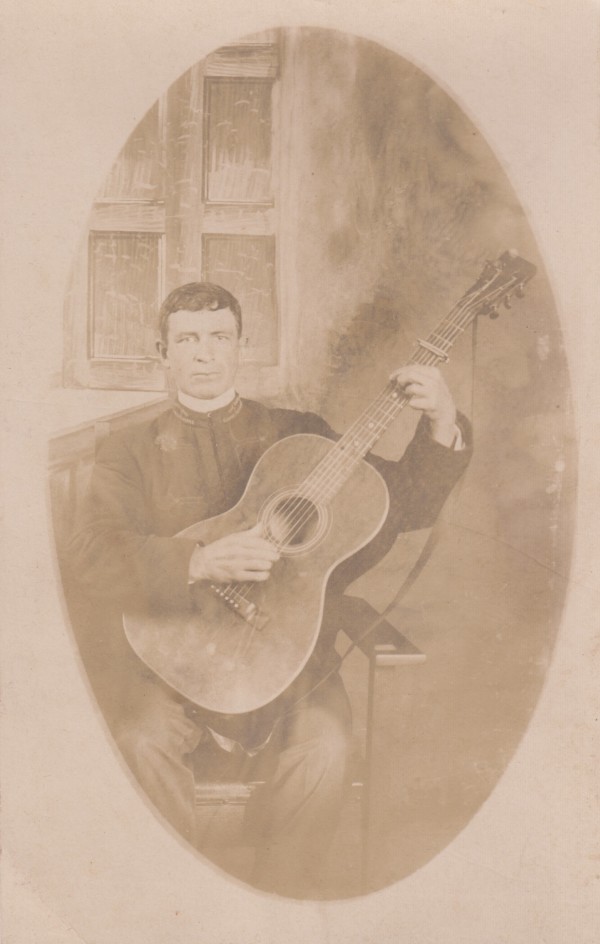 Soldier Playing Guitar by Unknown, United States