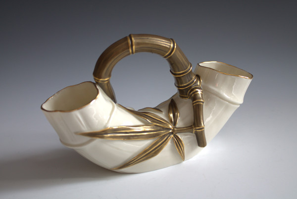 Bamboo Double Vase by Royal Worcester