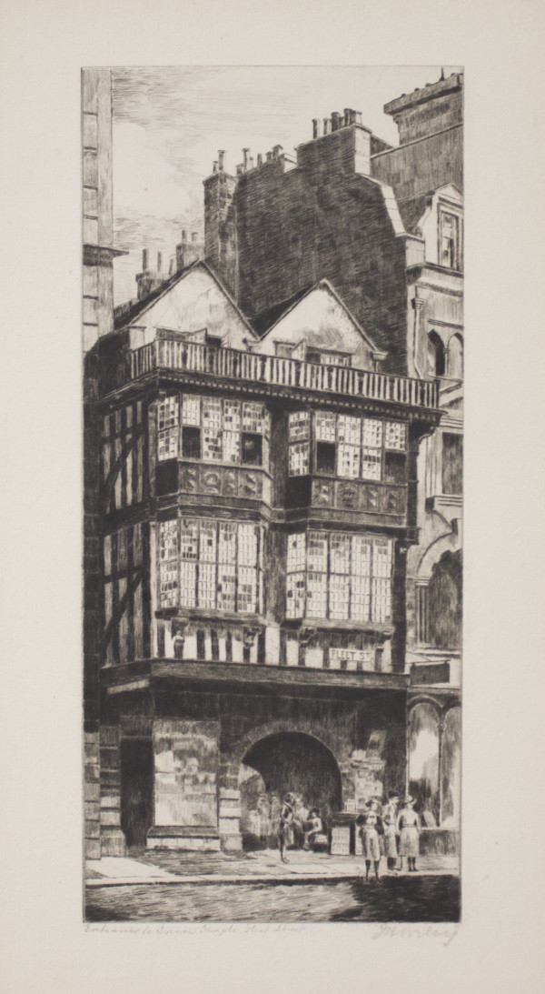 Entrance to Inner Temple from Fleet Street by J.H. Wiley