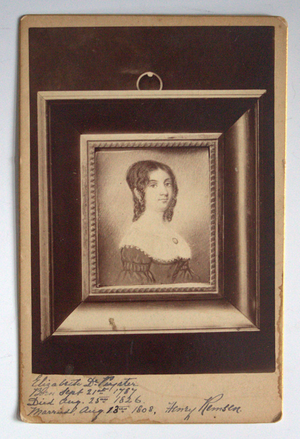 Portrait of Elizabeth DePeyster Remsen by Unknown, United States