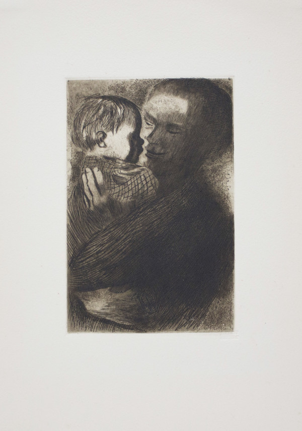 Mother with Child in Her Arms by Käthe Kollwitz