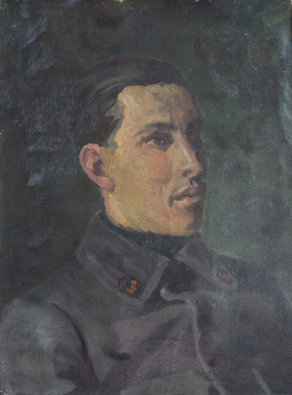 Portrait of a French Soldier by Albert Biendiné