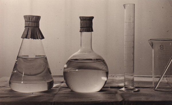 Untitled (Still Life with Beakers) by Mitchel A. Obremski
