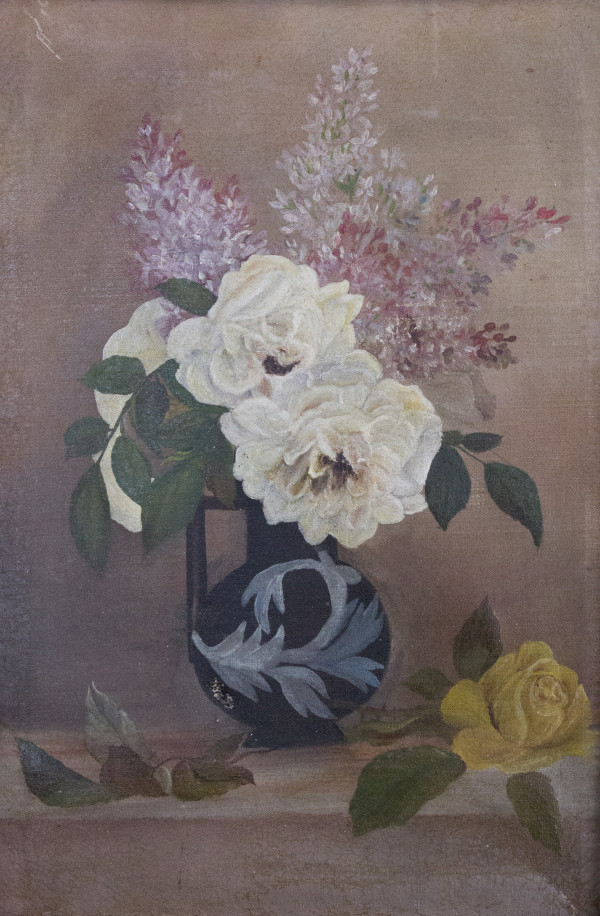 Still Life with Roses and Lilacs by Unknown