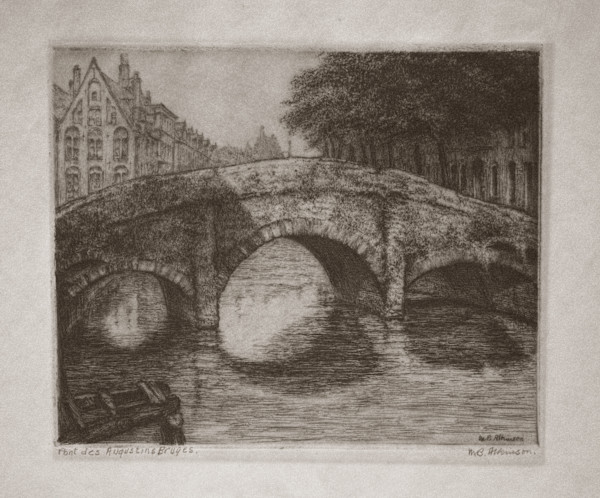 Pont des Augustins, Bruges by M.B. Atkinson