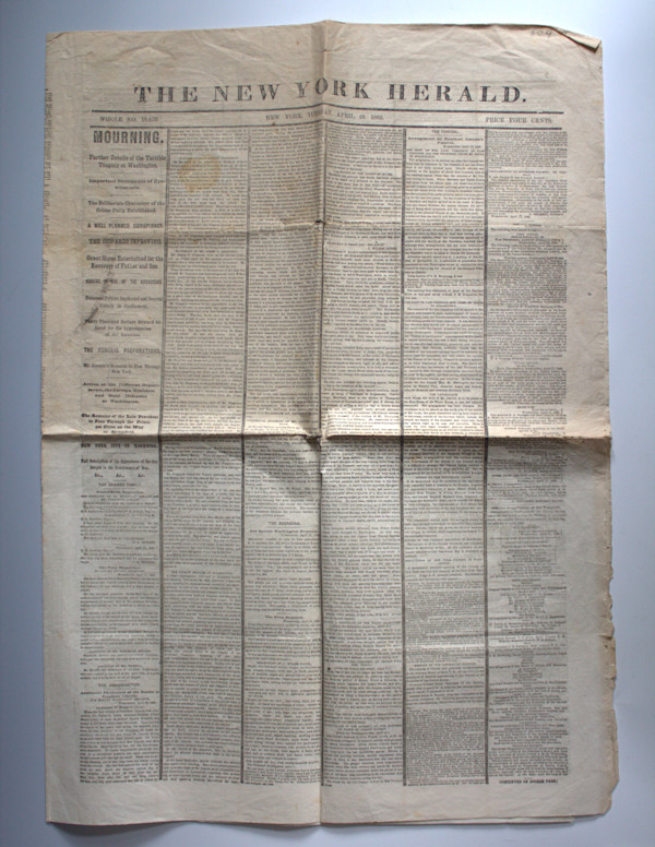 Newspaper by New York Herald