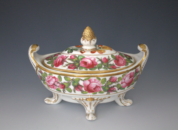Covered Sugar or Sauce Tureen by Coalport