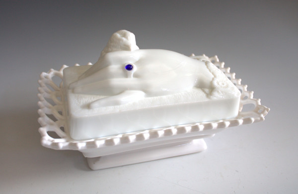 Covered Dish by Atterbury Glass Company