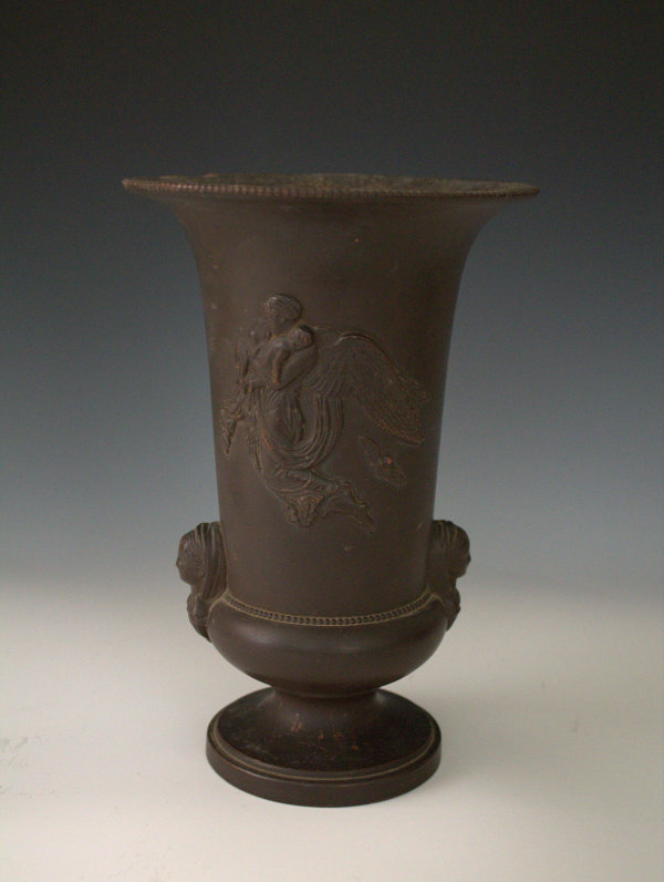Basalt Vase by Wilhelm Schiller & Sons