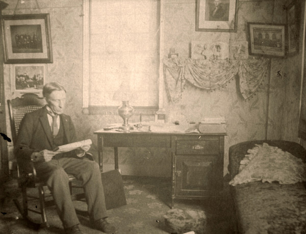 Reading the Paper by Unknown, United States, Image 1.