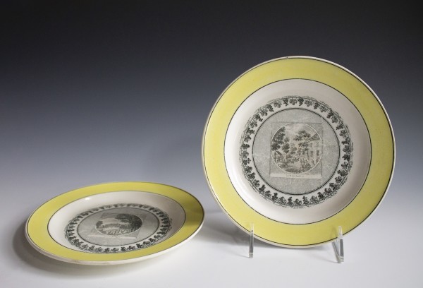 Plates (Set of Two) by Creil et Montereau