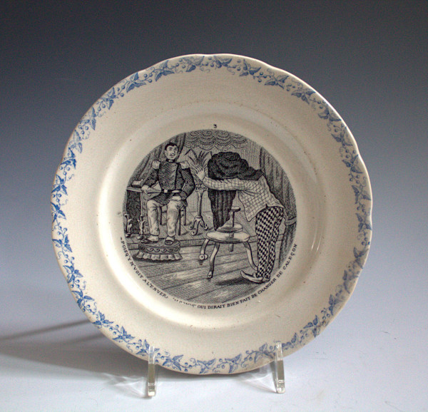 Plate by Badonviller Porcelaine, Fenal Theophile