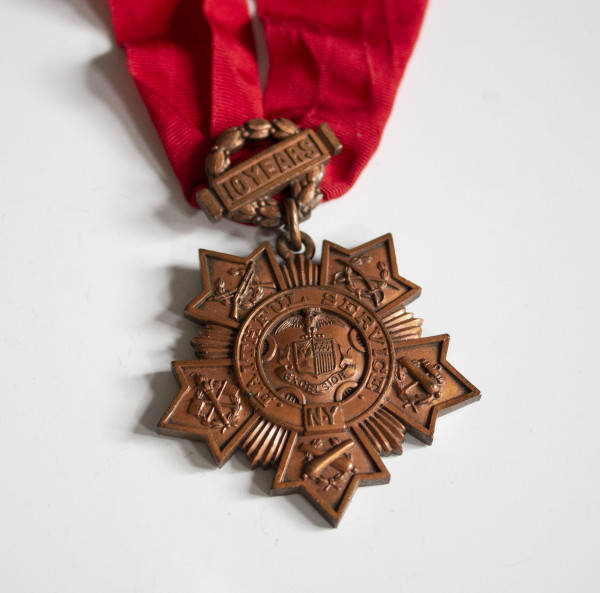 New York Long and Faithful Service Medal by Tiffany & Company