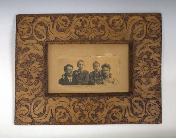 Pyrography Frame by Carl K. Frey