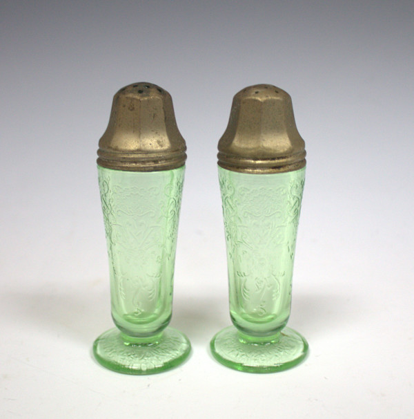 Salt and Pepper Shakers by Hazel Atlas Glass Company, Image 1.