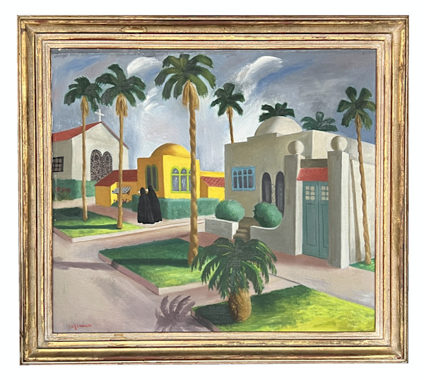 Mission Scene, California by Esther Elizabeth Jensen