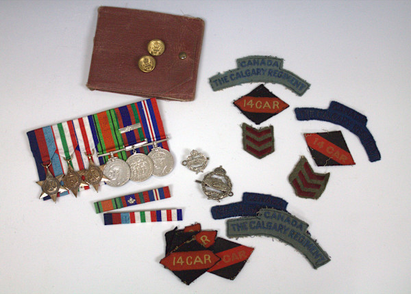 WWII Calgary Regiment Grouping by Royal Mint, England, Unknown, Canada, Image 1.